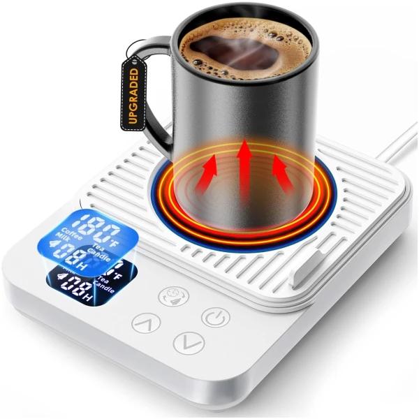 Mug Warmer Gifts for Men - 36W Faster Heating Coffee Cup Warmer for Desk Tea Lovers Gift Ideas Coffee Accessories Candle Warmers Plate w/Auto On/Off Mugs Heater Electric Smart...