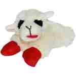 Multipet Lamb Chop Dog Plush Toy - Squeaky Toy for All Dogs - Extra Soft Plush - Stuffed Animal Dog Toy for Cuddling & Playing - Cute Pet Toy (6", Cream)