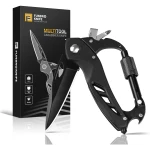 Multitool Carabiner with Pocket Knife, Stocking Stuffers Gifts for Men, EDC Carabiners with Folding Knives, Bottle Opener, Window Breaker and Screwdriver, Survival Gear for...