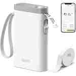 Nelko Label Maker Machine with Tape, P21 Bluetooth Label Printer, Wireless Mini Label Makers with Multiple Templates for Organizing Office Home, White