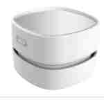 ODISTAR Desktop Vacuum Cleaner, Mini Table dust Sweeper Energy Saving,High Endurance up to 90 mins,Cordless&360º Rotatable Design for Keyboard/Home/School/Office(White AA Battery)