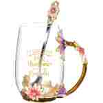 OEAGO Birthday Gifts for Women Mom Plastic Tea Cup Mothers Valentines Day Gifts for Her from Daughter Son Unique Inspirational Friendship Ideas for Female Coworker