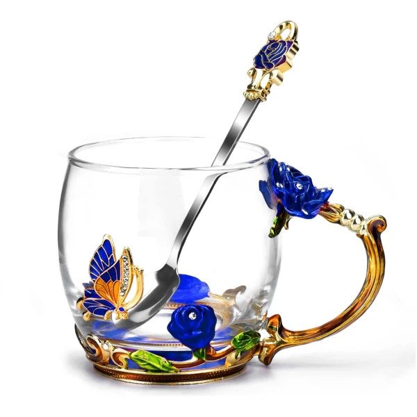 OEAGO Unique Gifts for Women Mom Coffee Mugs Gifts for Women Birthday Unique Blue Tea Cup Gifts for Women Who Have Everything Womens Gifts for Christmas