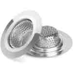 Ohtomber 2PCS Bathtub Drain Strainer - 2.79 inch Bathtub Floor Shower Hair Drain Catcher Cover, Stainless Steel Bathroom Sink Strainer Filter Basket for Bathroom Sink, Wash Basin