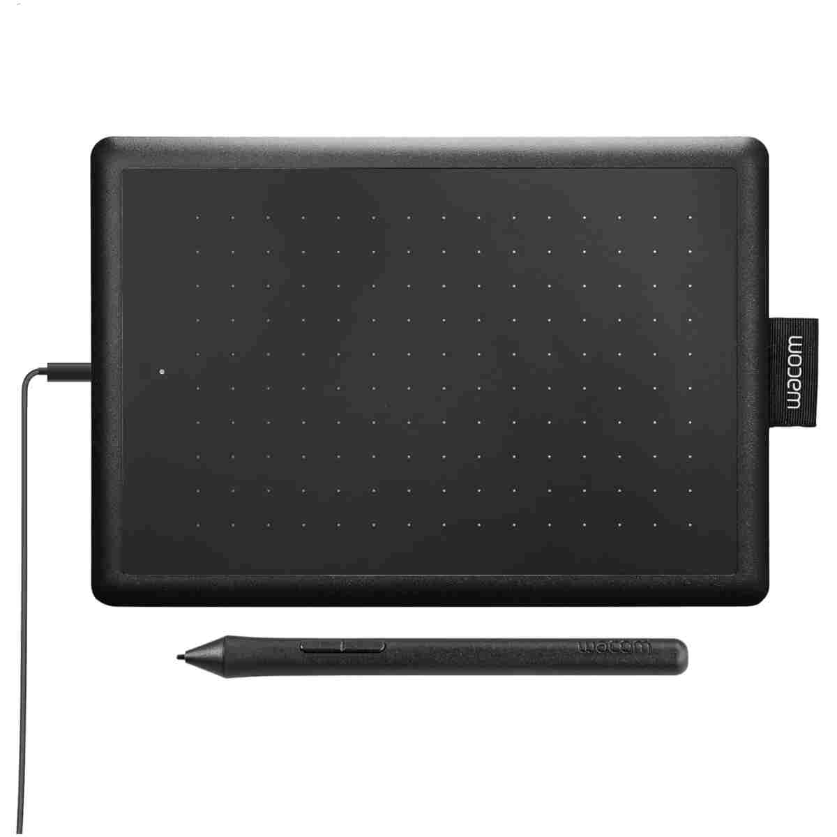 One by Wacom Small Graphics Drawing Tablet 8.3 x 5.7 Inches, Portable Versatile for Students and Creators, Ergonomic 2048 Pressure Sensitive Pen Included, Compatible with...