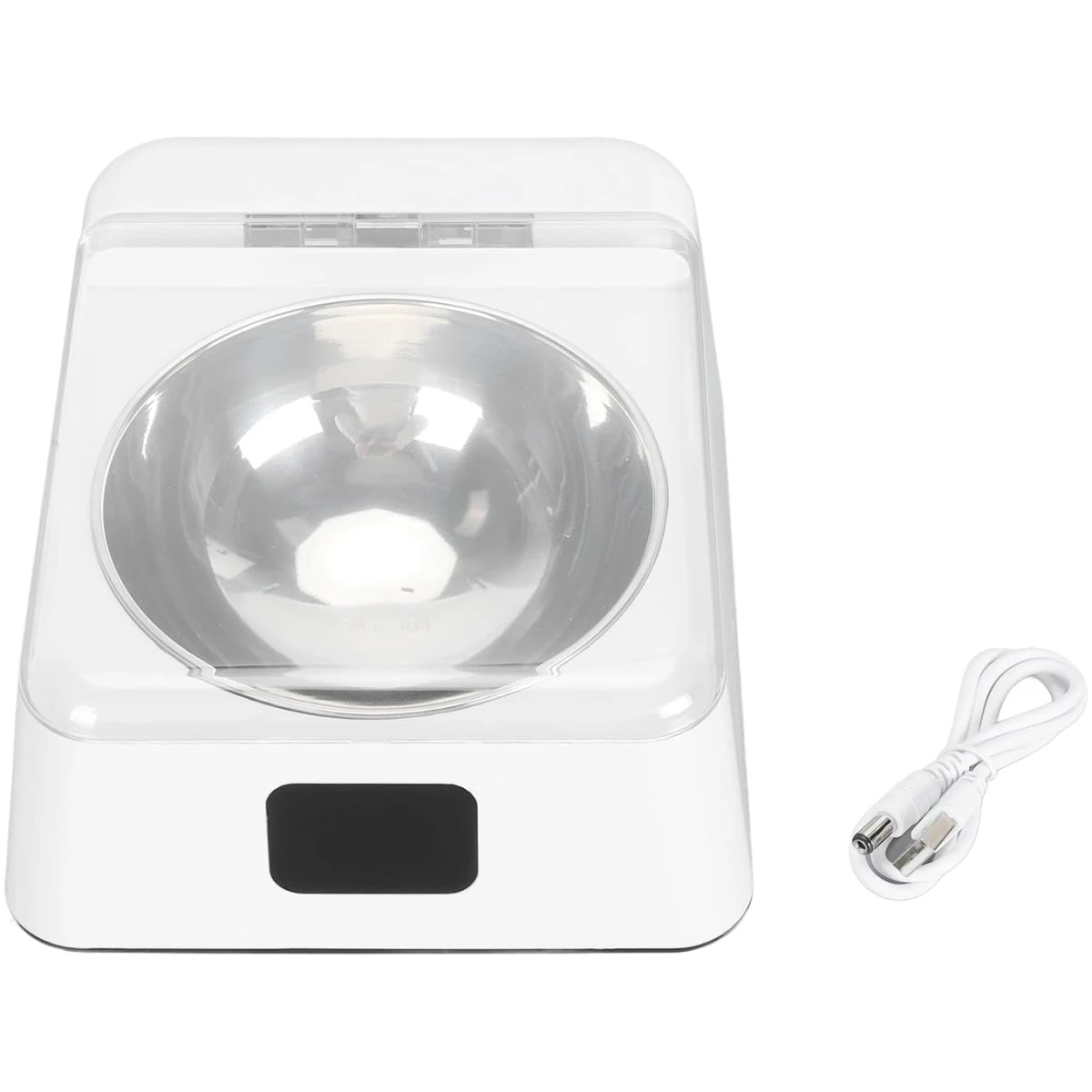 Open Lid Pet Feeder, Automatic Cat Feeder with Infrared Sensor Cover, Removable Bowl Battery Powered Intelligent Automatic Opening Lid Dog Feeder, Pet Food Dispenser for Cats...