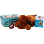 Original Snuggle Puppy Heartbeat Stuffed Dog Toy. Puppy Toy for Anxiety Relief, Calming Aid, and Comfort Toy for Behavioral Training in Brown