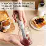 OTOTO Splatypus Jar Spatula for Scooping and Scraping - Unique Fun Cooking Kitchen Gadgets for Foodies - BPA-free & 100% Food Safe - Crepe Spreader