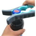 Otstar Jar Opener Bottle Opener and Can Opener for Weak hands, Seniors with Arthritis and Anyone with Low Strength, Mutil Jar Opener Get Lids Off Easily (Blue and Grey)