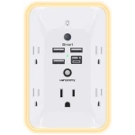 Outlet Extender with Night Light, HANYCONY Multi Plug Outlet, USB Wall Charger Surge Protector 4 USB Ports(1 USB C), Power Strip Electrical Outlet Splitter Expander for Home...