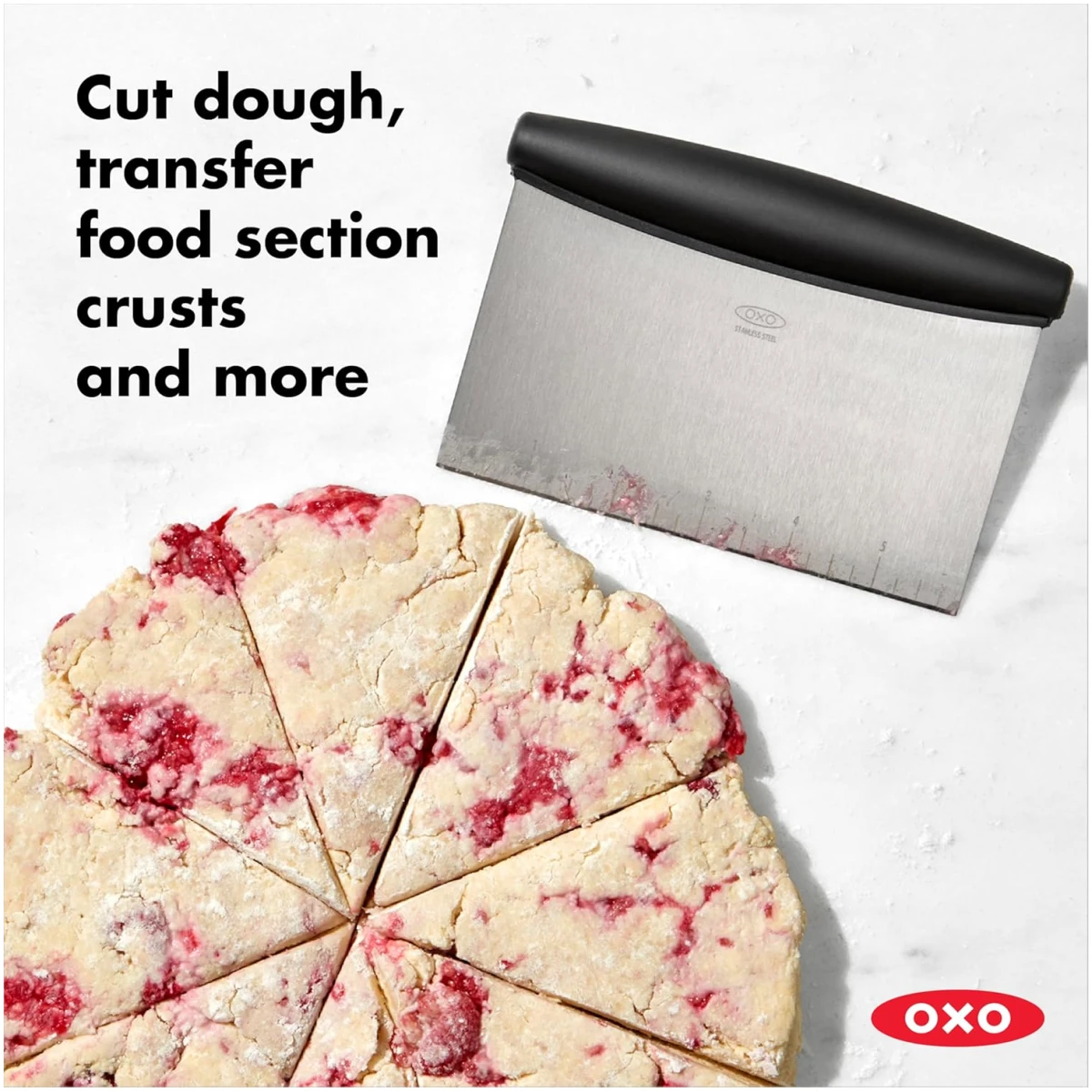 OXO Good Grips Stainless Steel Bench Scraper & Chopper
