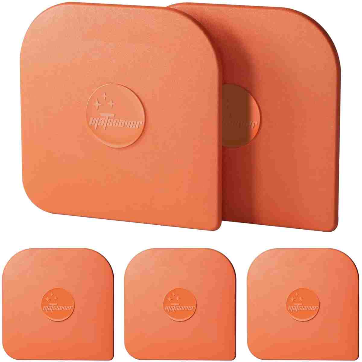Pan Scraper, 5 Pcs Pot Scraper Plastic, Pot Scraper Non Scratch for Cast Iron, Pot and Pan Cleaning, Sturdy Scraper Kitchen Tool
