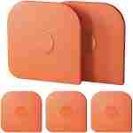 Pan Scraper, 5 Pcs Pot Scraper Plastic, Pot Scraper Non Scratch for Cast Iron, Pot and Pan Cleaning, Sturdy Scraper Kitchen Tool
