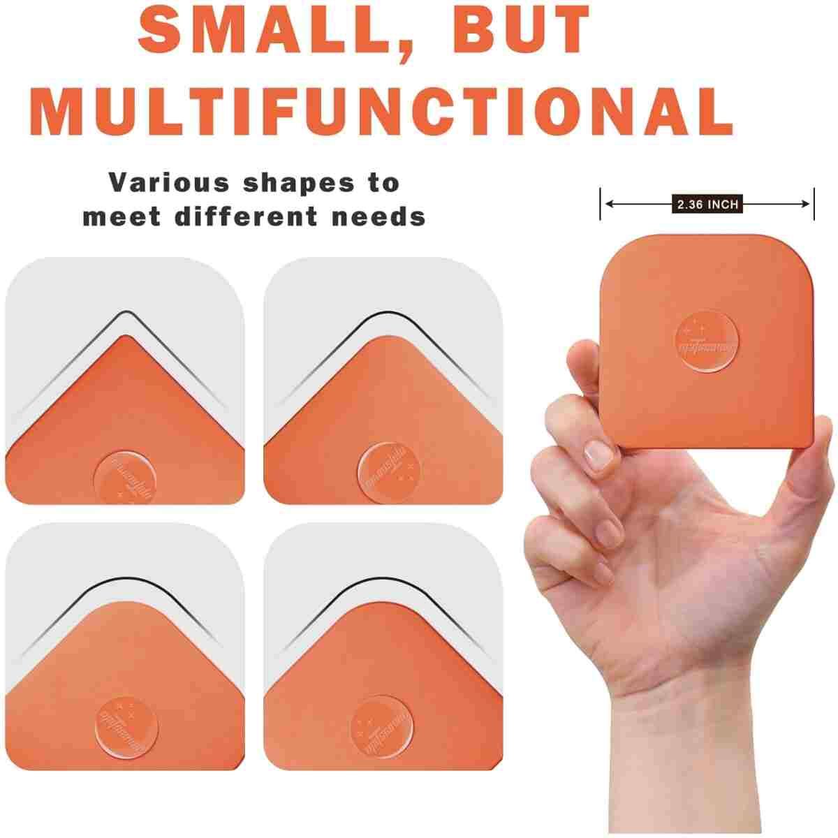 Pan Scraper, 5 Pcs Pot Scraper Plastic, Pot Scraper Non Scratch for Cast Iron, Pot and Pan Cleaning, Sturdy Scraper Kitchen Tool