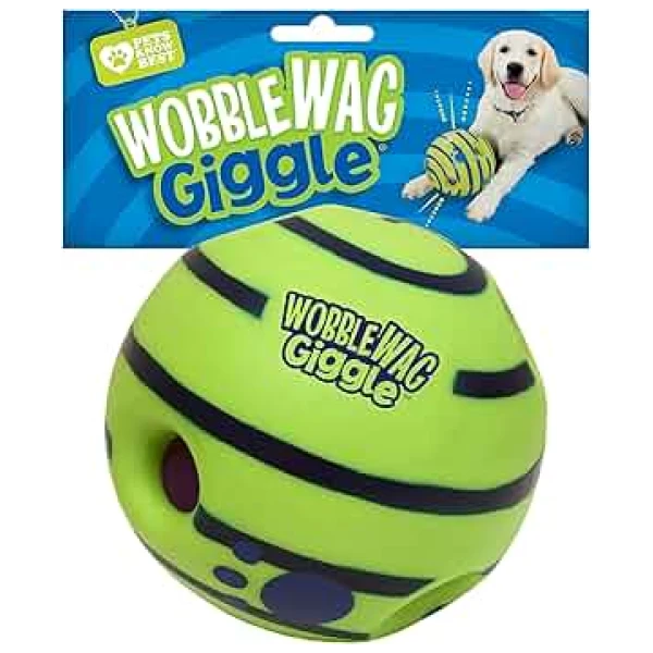 Pet Supplies : Wobble Wag Giggle Ball, Interactive Dog Toy, Fun Giggle Sounds When Rolled or Shaken, Pets Know Best, As Seen On TV : Amazon.com