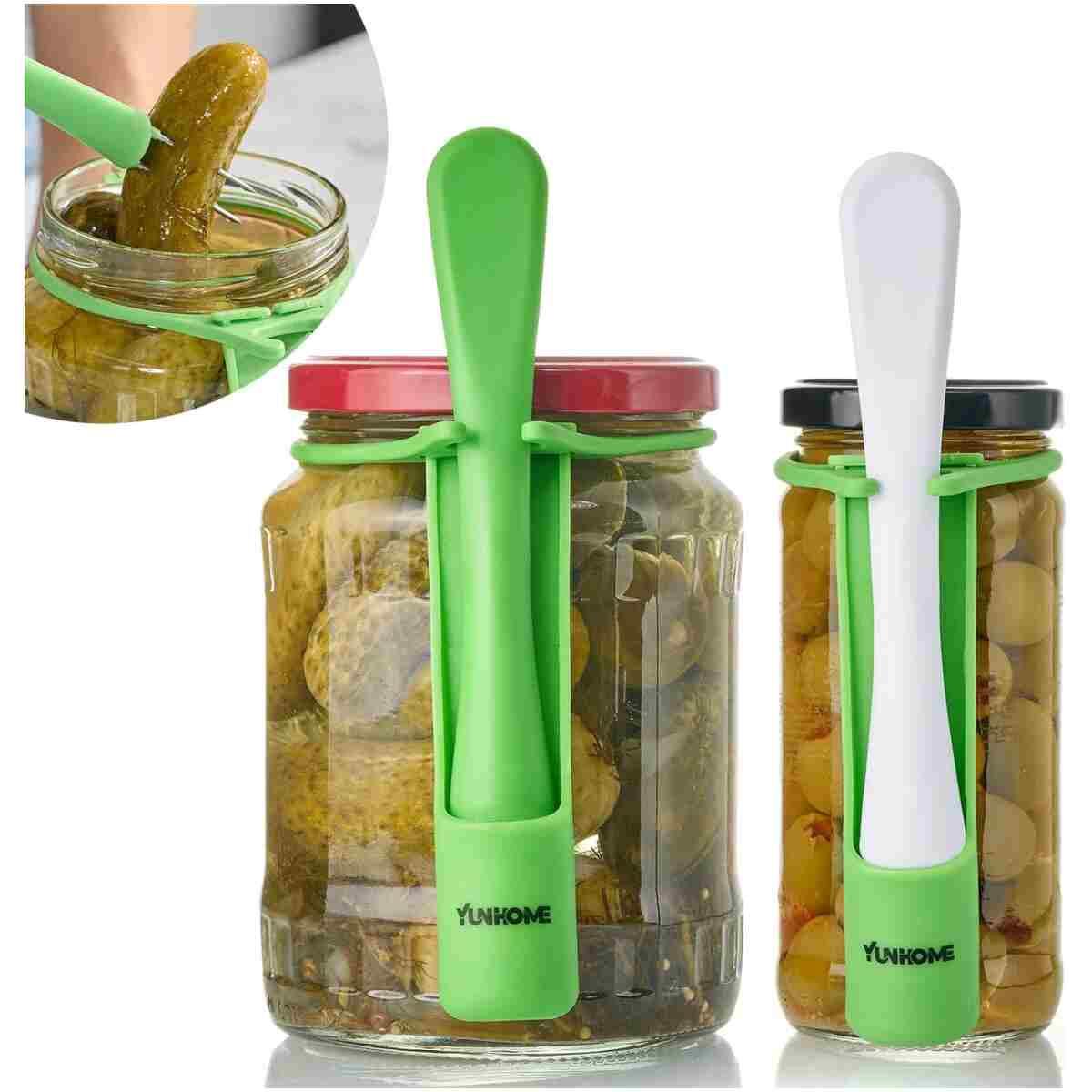 Pickle Fork, YUNHOME Pickle Grabber, Unique Kitchen Gadgets, Olive Fork Pickle Picker Pickle Gift Cool Gadgets Pickle Gifts Pickle Forks Tool for The Jar Pickle Holder