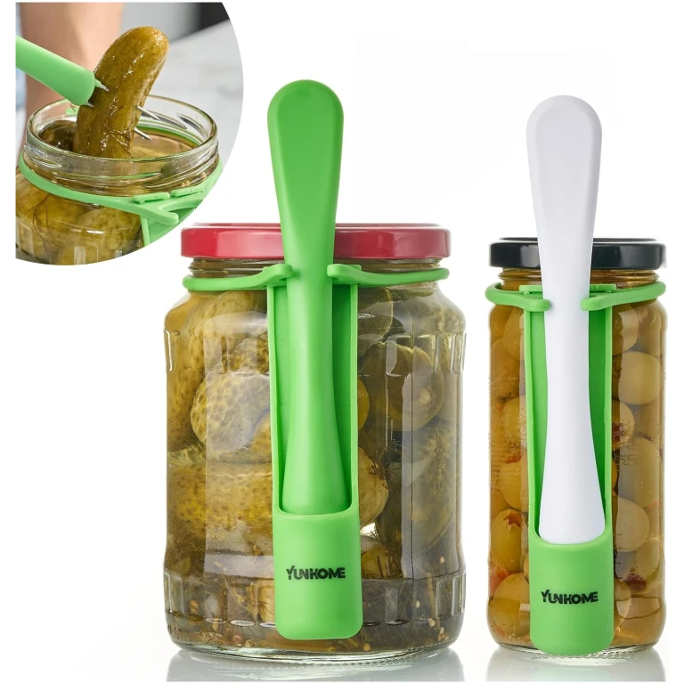 Pickle Fork, YUNHOME Pickle Grabber, Unique Kitchen Gadgets, Olive Fork Pickle Picker Pickle Gift Cool Gadgets Pickle Gifts Pickle Forks Tool for The Jar Pickle Holder