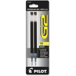 Pilot, G2 Gel Ink Refills, Fine Point 0.7 mm, Black, Pack of 2