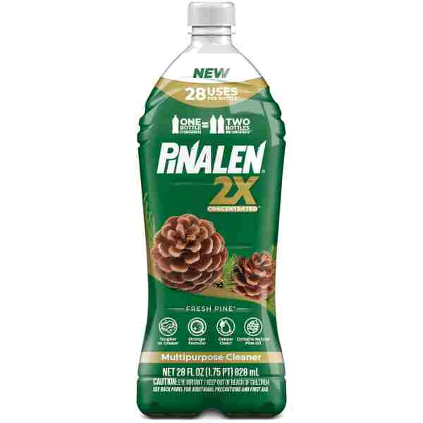 PINALEN 2X Concentrated Multipurpose Cleaner - Fresh Pine Scent - 28 fl oz - All Purpose Cleaner for Kitchen, Bathroom, Laundry, Floors & Outdoors