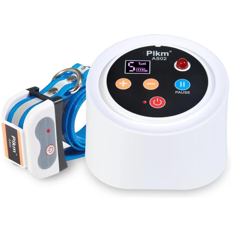 Plkm Dog Wireless Fence 2025 Newest Pet Intelligent Electric Containment System, Dog Out of Range Reminder Transmitter AI Smart Alarm, 360° Strong Signal Coverage, Display...