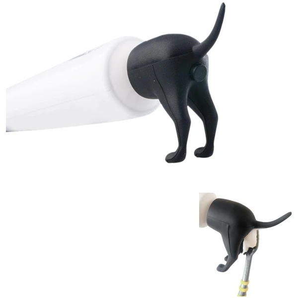 Pooping Dog Toothpaste Topper Funny Toothpaste Squeezer Dispenser Reusable Self Closing Toothpaste Cap Safe Silicone Toothpaste Cover Creative Toothpaste Dispenser Toothpaste...