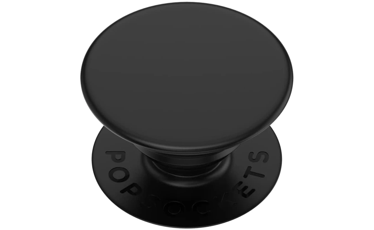 ​​​​PopSockets Phone Grip with Expanding Kickstand, Adhesive Grip - Black