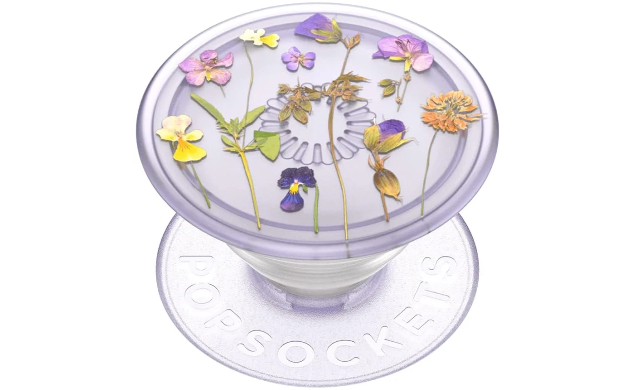 PopSockets Plant-Based Phone Grip with Expanding Kickstand, Adhesive Grip, Eco-Friendly - Purple Fields