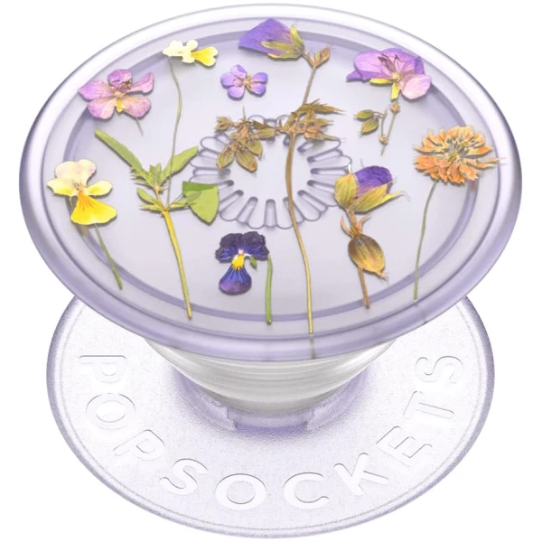 PopSockets Plant-Based Phone Grip with Expanding Kickstand, Adhesive Grip, Eco-Friendly - Purple Fields