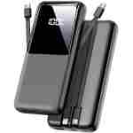 Portable Charger Power Bank - 15000mAh Fast Charging Powerbank Battery Pack with Built in USB-C(22.5W) and iOS(20W) Output Cable Compatible with iPhone Android Samsung etc (1...