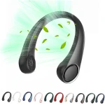 Portable Neck Fan, Hands Free Bladeless Fan, 360° Cooling Personal Fan,Wearable Quiet Fan for Outdoor Indoor, Birthday Gifts for Men Women Mom Dad, 4000mAh Battery USB...