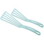 Rachael Ray KitchenTools and Gadgets Nylon Cooking Utensils / Spatula / Fish Turners - 2 Piece, Light Blue