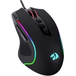 Redragon M612 Predator RGB Gaming Mouse, 8000 DPI Wired Optical Mouse with 11 Programmable Buttons & 5 Backlit Modes, Software Supports DIY Keybinds Rapid Fire Button