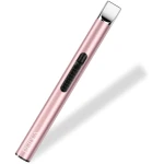 REIDEA Candle Lighter - Long USB Rechargeable Arc Windproof Flameless Lighter with Safety Switch for Home, Kitchen, BBQ, Camping, Stove