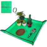 Repotting Mat for Indoor Plant Transplanting and Mess Control 27"x 27" Thickened Waterproof Potting Tray Foldable Succulent Potting Mat Portable Gardening Mat Garden Gifts for...