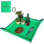 Repotting Mat for Indoor Plant Transplanting and Mess Control 27"x 27" Thickened Waterproof Potting Tray Foldable Succulent Potting Mat Portable Gardening Mat Garden Gifts for...