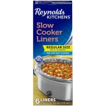 Reynolds Kitchens Slow Cooker Liners, Regular (Fits 3-8 Quarts), 6 Count
