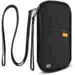 RFID Family Passport Wallet Holder Waterproof, Travel Document Organizer Credit Card Clutch Bag for Men Women
