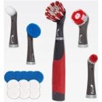 Rubbermaid Reveal Power Scrubber 18-Piece Kit, Cordless Electric Battery Powered Scrub Brush, Water Resistant, for Home/Kitchen/Bathroom/Grout/Tile/Shower/Tub
