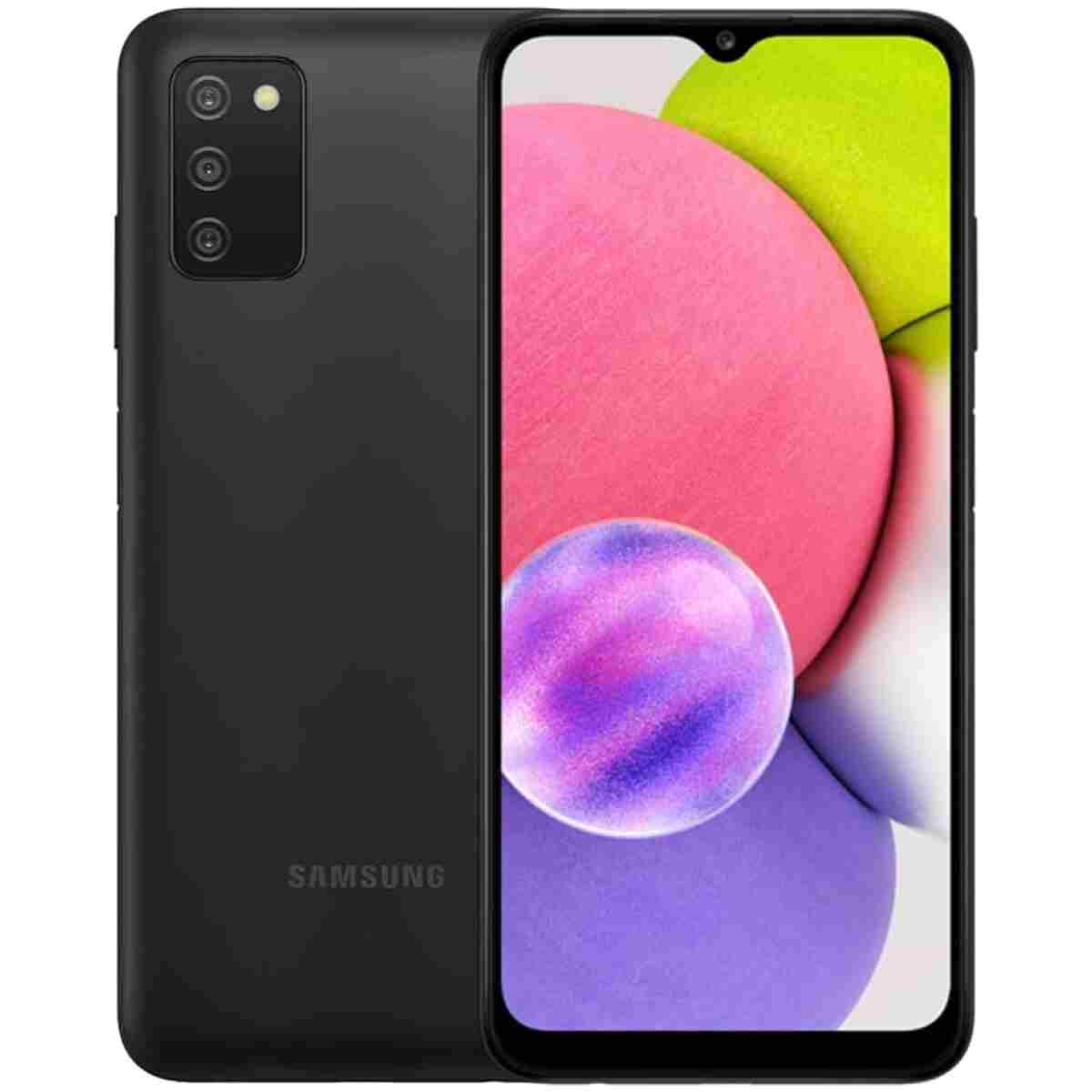Samsung Galaxy A03s Cell Phone, AT&T GSM Unlocked Android Smartphone, 32GB, Long Lasting Battery, Expandable Storage, 3 Camera Lenses, Infinite Display - Black (Renewed)