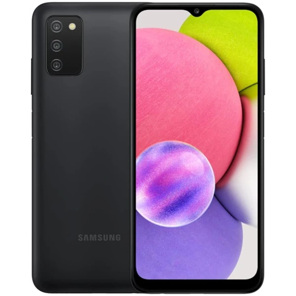 Samsung Galaxy A03s Cell Phone, AT&T GSM Unlocked Android Smartphone, 32GB, Long Lasting Battery, Expandable Storage, 3 Camera Lenses, Infinite Display - Black (Renewed)