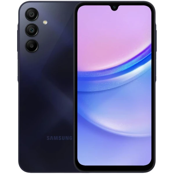 Samsung Galaxy A15 A155M 128GB Dual-SIM GSM Unlocked Android Smartphone (Latin America Version) - Blue Black