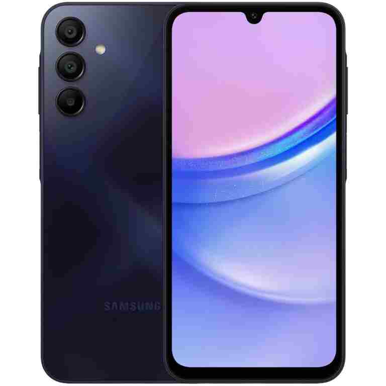 Samsung Galaxy A15 A155M 128GB Dual-SIM GSM Unlocked Android Smartphone (Latin America Version) - Blue Black