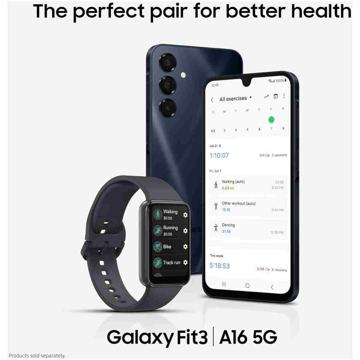 SAMSUNG Galaxy A16 5G A Series Cell Phone, Unlocked Android Smartphone, Large AMOLED Display, Durable Design, Super Fast Charging, Expandable Storage, US Version, 2025, Blue Black