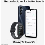 SAMSUNG Galaxy A16 5G A Series Cell Phone, Unlocked Android Smartphone, Large AMOLED Display, Durable Design, Super Fast Charging, Expandable Storage, US Version, 2025, Blue Black