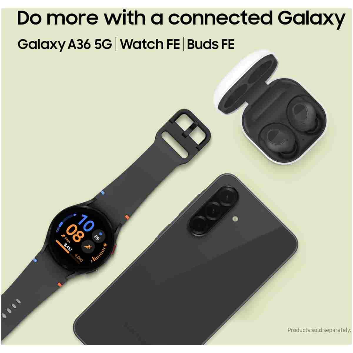 SAMSUNG Galaxy A36 5G A Series Cell Phone, 128GB Unlocked Android Smartphone, AMOLED Display, Rugged Design, US Version, 2025, US 1 Yr Manufacturer Warranty, Awesome Black