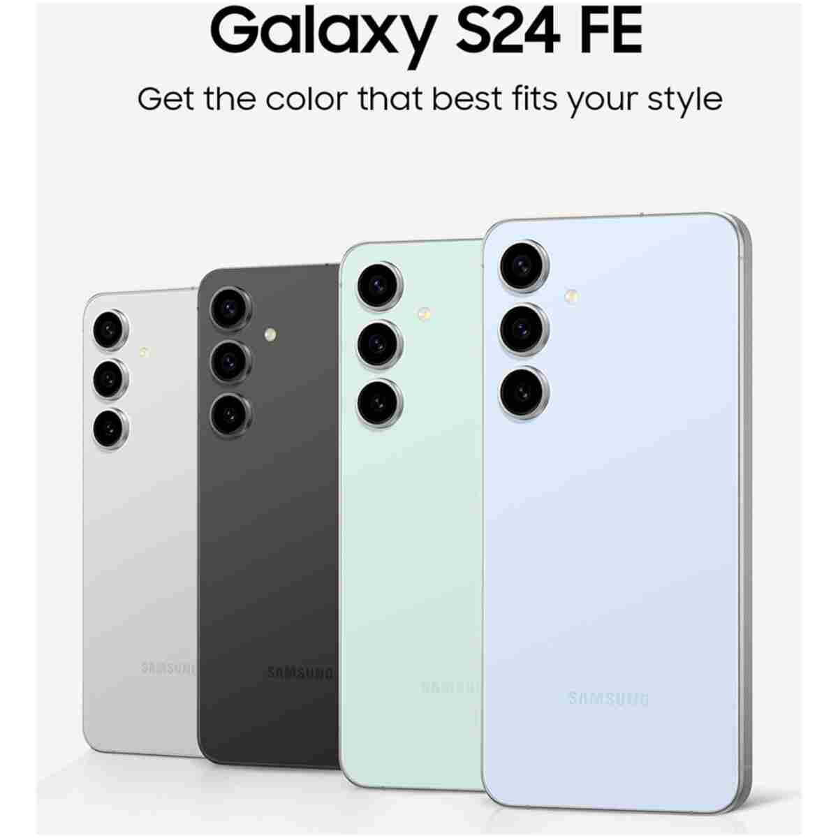 SAMSUNG Galaxy S24 FE AI Phone, 128GB Unlocked Android Smartphone, High-Res 50MP Camera, Long Battery Life, Brighter Display Screen, US Version, 2024, US 1 Yr Manufacturer...