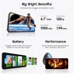 SAMSUNG Galaxy S24 FE AI Phone, 128GB Unlocked Android Smartphone, High-Res 50MP Camera, Long Battery Life, Brighter Display Screen, US Version, 2024, US 1 Yr Manufacturer...
