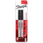 SHARPIE 37161PP Permanent Markers, Ultra Fine Point, Black, 2 Count