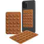 Shower Phone Case Holder Waterproof Upgraded Phone Shower Holder Wall Mount Bathroom TV Shower Gadget Shower Accessory Phone Mount iPhone Shower TV (TAN)