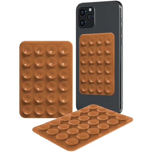 Shower Phone Case Holder Waterproof Upgraded Phone Shower Holder Wall Mount Bathroom TV Shower Gadget Shower Accessory Phone Mount iPhone Shower TV (TAN)